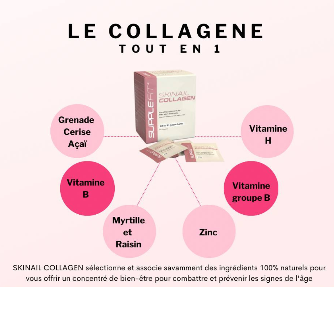 SKINAIL COLLAGEN: Pour Une Peau Eclatante, Cheveux et Ongles Forts-6300g