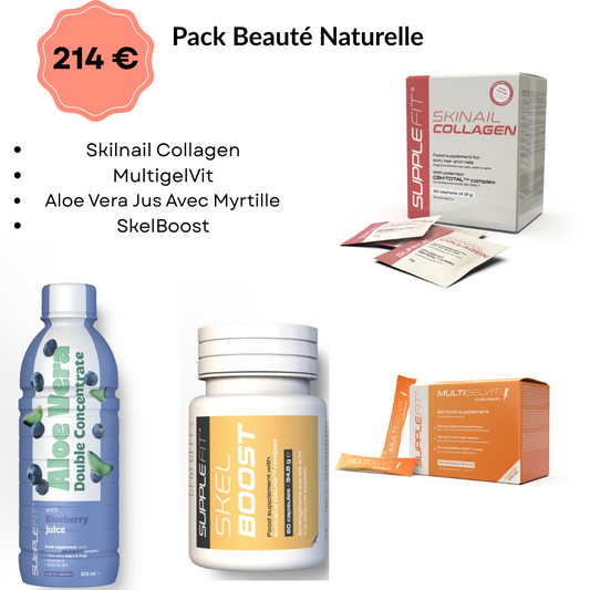 Pack Beauté Naturelle  – Peau, Cheveux, Ongles Et Vitalité